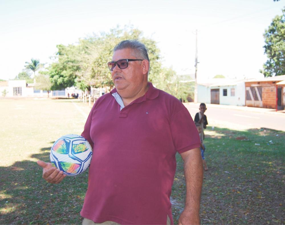 Nilsão, presidente do Jardim Aero Rancho